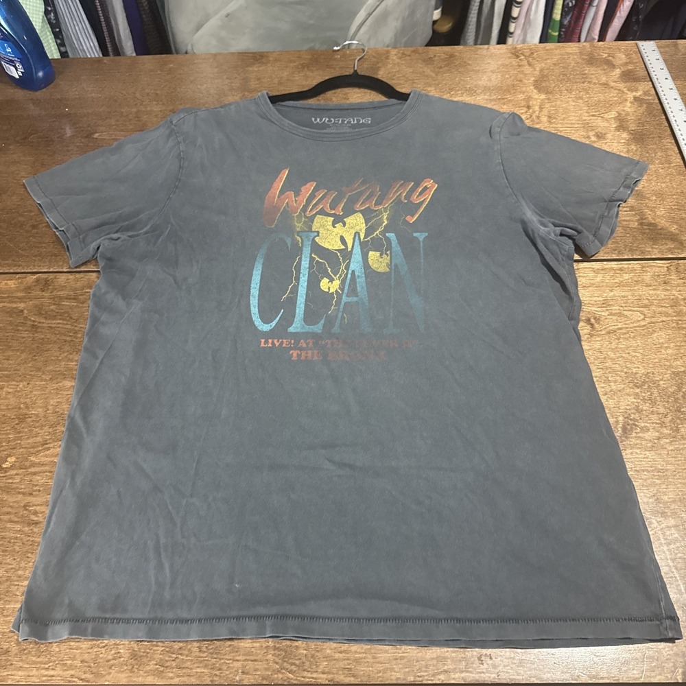 VTG Wu-Tang Clan Shirt Mens Xl Live At the Fever II Bronx American Eagle Rap Tee